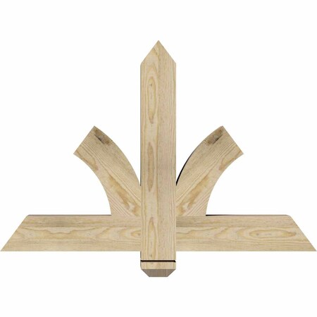 Ekena Millwork Redmond Rough Sawn Timber Gable Bracket, Douglas Fir, 36"W x 24"H x 4"D x 4"F, 16/12 Pitch GBW036X24X0404RED00RDF